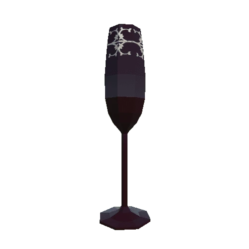 Champagne glass red